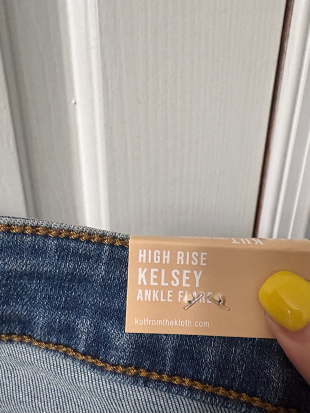 Kut from the Kloth Blue Cropped Wide-Leg Jeans - Picture 3 of 4